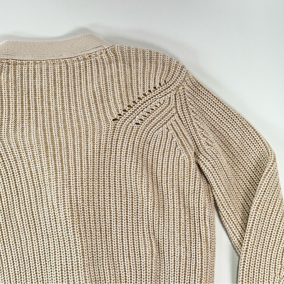 Scotch & Soda cardigan ribbed knit button front XS beige - Picture 8 of 11